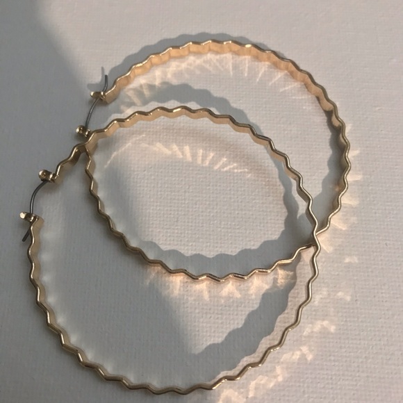 Gold Hoop Earrings - Picture 4 of 8